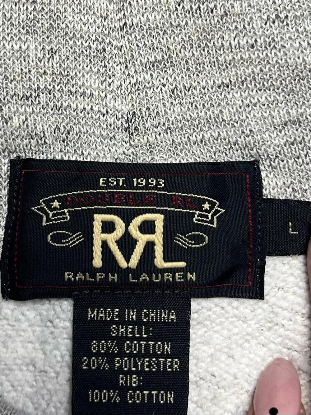 Vintage RRL Ralph Lauren Double RL Athletic Wear Gray Sweatpants L
